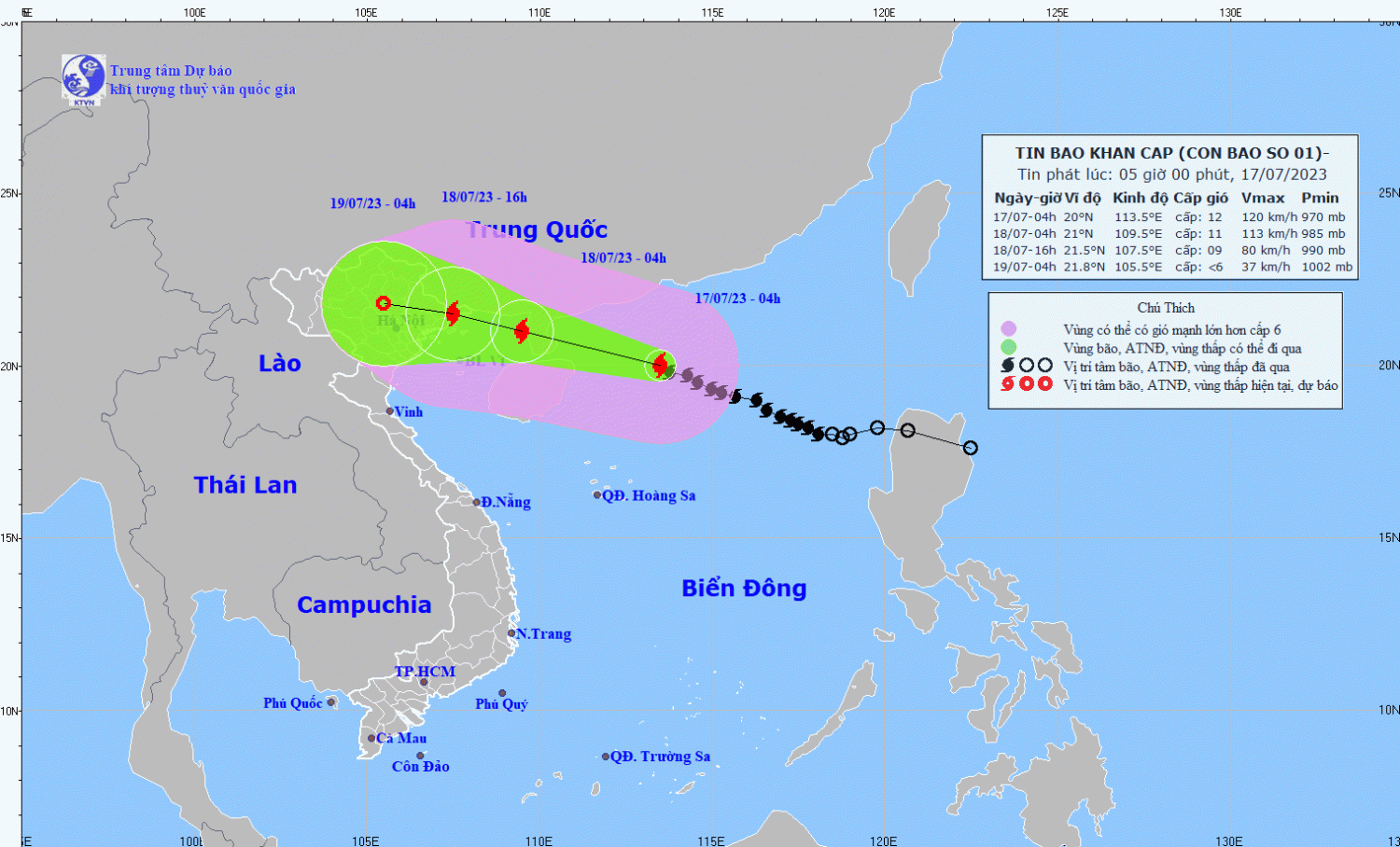 Công điện của Thủ tướng Chính phủ về việc tập trung ứng phó với bão số 1 năm 2023