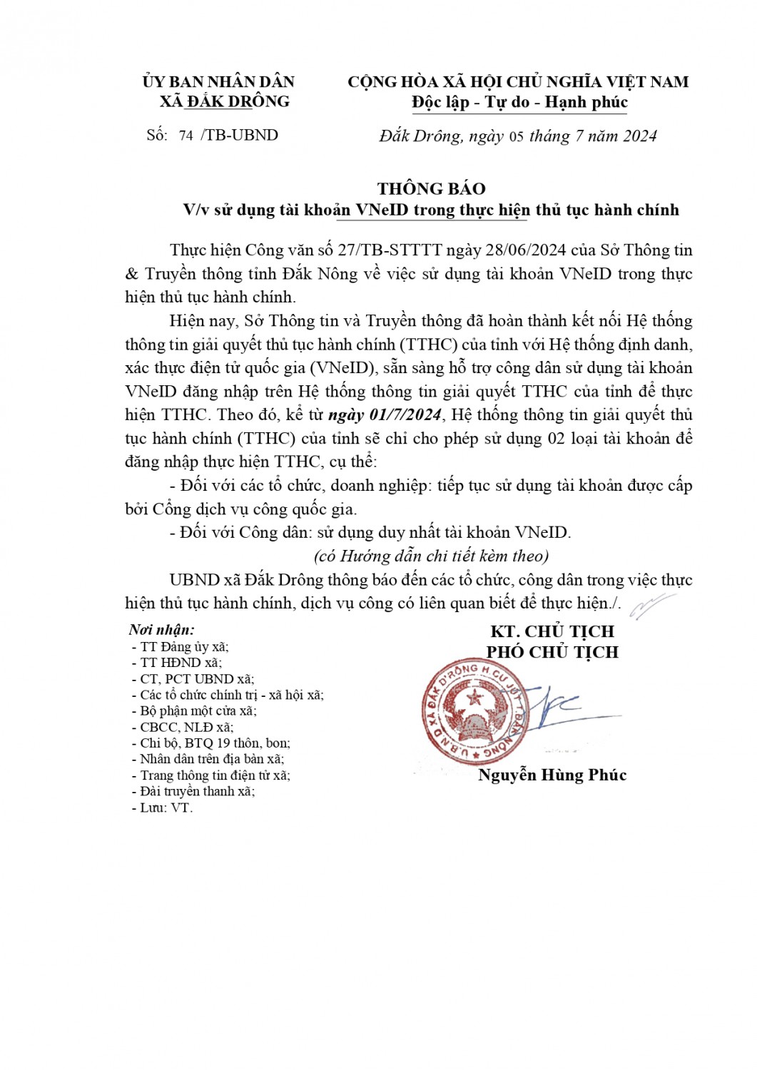 thong bao su dung tai khoan VNeid page 0001